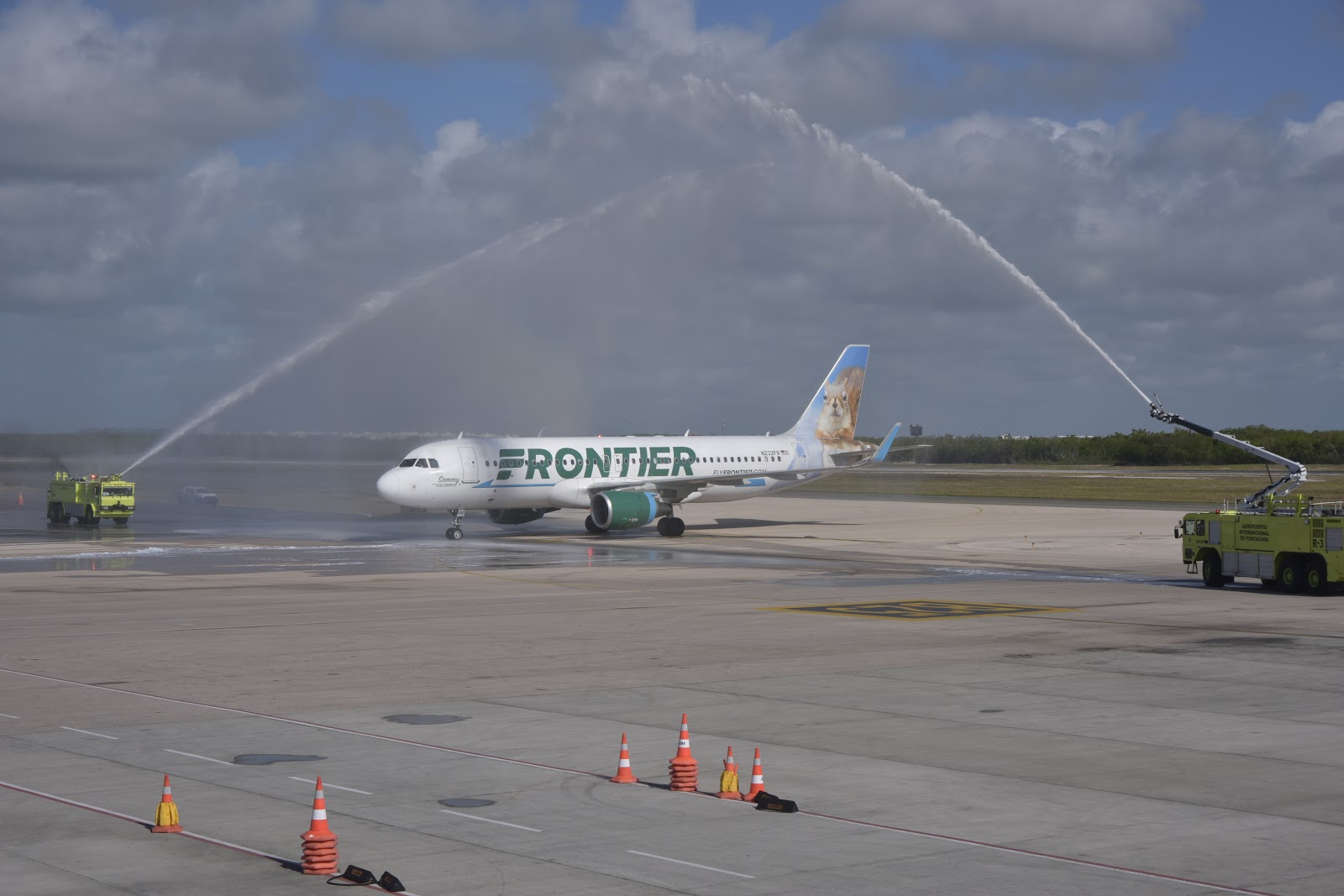 Frontier realiza vuelo inaugural Orlando, FL.-Punta Cana